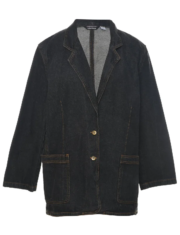 Don't Delay Button Front Denim Jacket - M