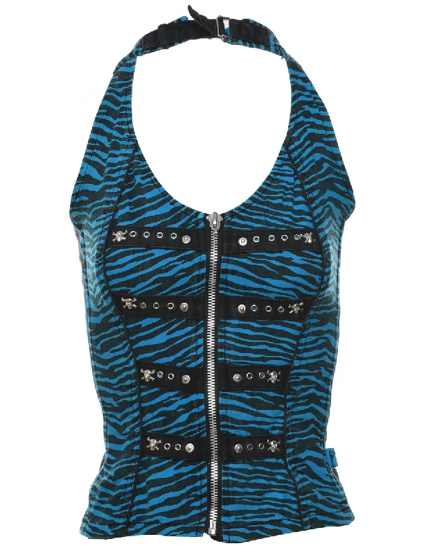 Weekend Deals That Dazzle Blue Corset - M