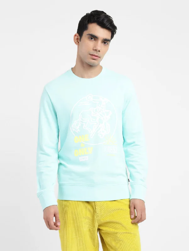 Weekend Deals That Impress Men's Graphic Print Crew Neck Sweatshirt
