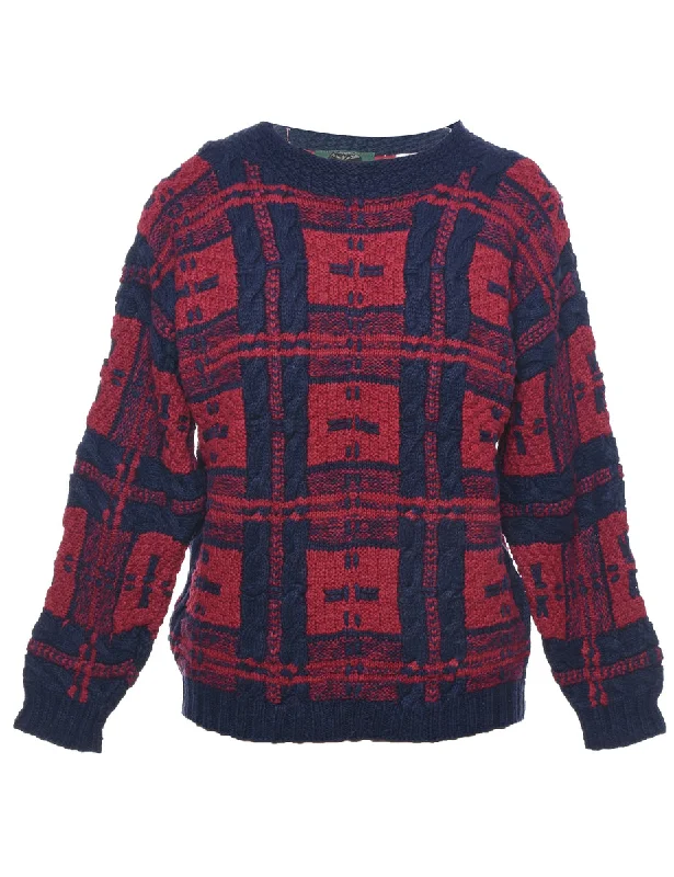 Top Pick Cable Knit Jumper - S