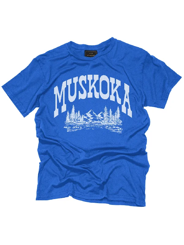 New Markdowns Muskoka Landscape Unisex T-Shirt - Vintage Royal