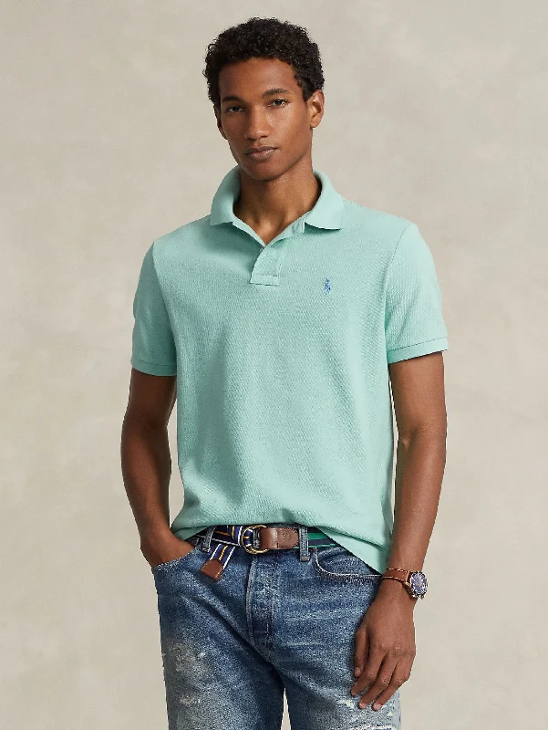 Blowout Sale Polo in Mesh Slim Fit Acqua