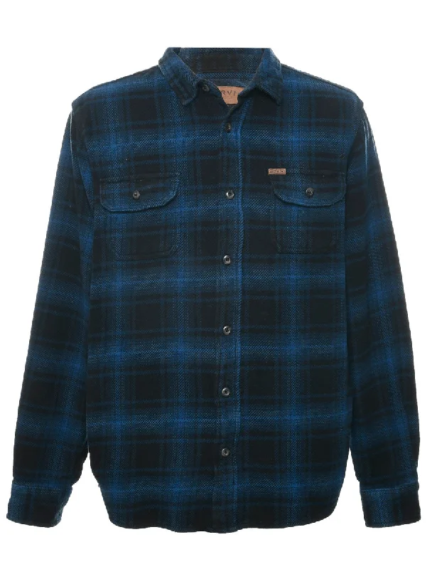 Take Advantage Blue Checked Shirt - L