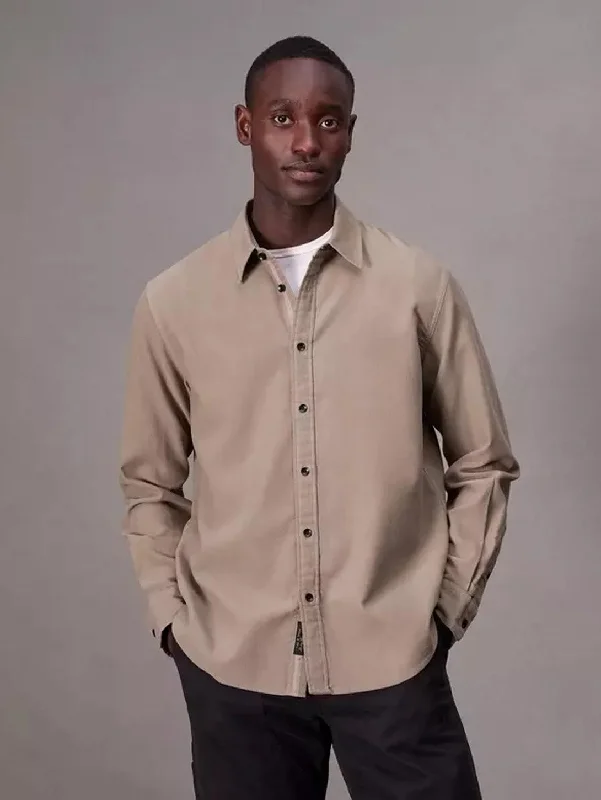 Price Cut Finch Corduroy Shirt - Desert