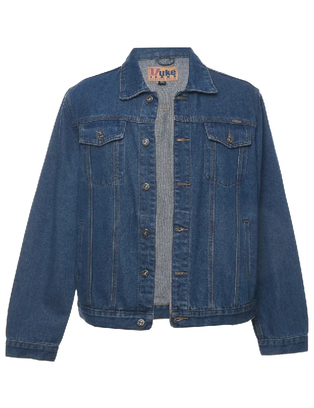 Big Deal Button Front Denim Jacket - L