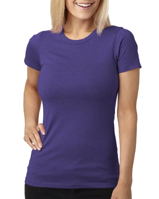 Next Level Ladies CVC Crew Tee | Purple Rush