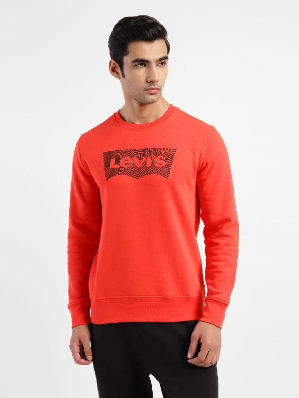 Weekend Bargains to Sizzle Men's Brand Logo Crew Neck Sweatshirt