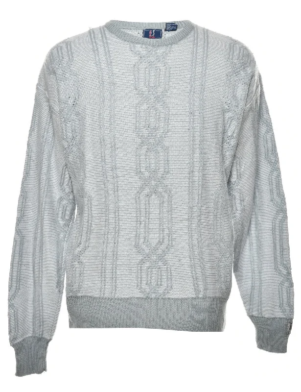 Don't Miss Out Cable Knit Jumper - L