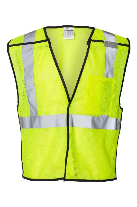 Special Offer Kishigo Mens One Pocket Breakaway Vest - Lime Green