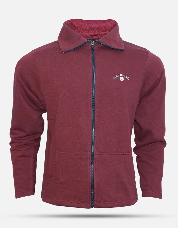 Best Seller Men Fashion Maroon Mock Neck Zipper