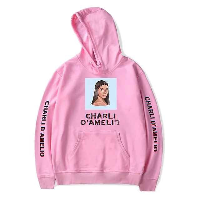 Discount Extravaganza Graphic Printed Hoodies with Girl's Avatar