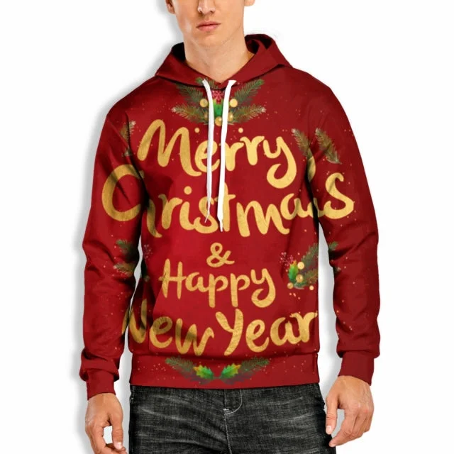 Don’t Miss Out 3D Print OVERHEAD Hoodie with Christmas Print