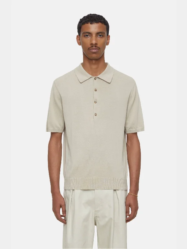 Overstock Sale Polo in Cotone Extrafine Sabbia