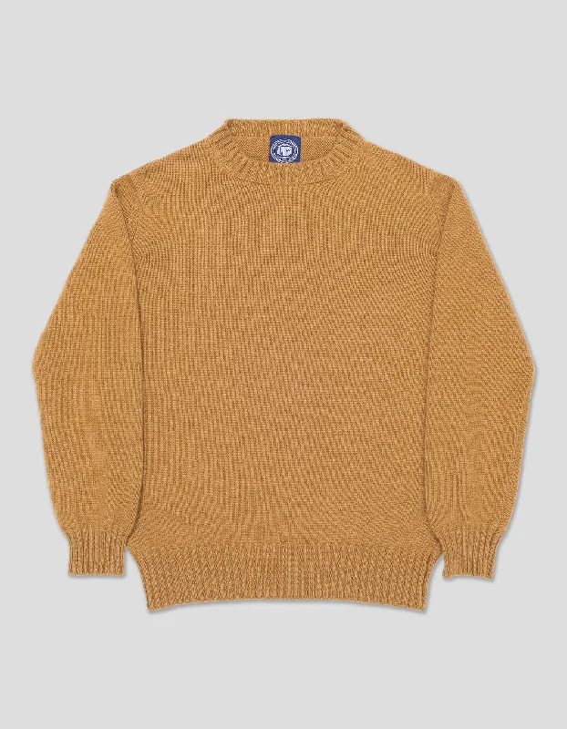 Weekend Deals That Impress CAMEL HAIR CREW NECK SWEATER