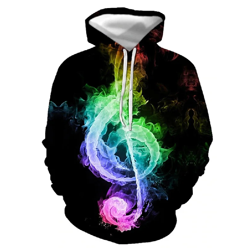 Referral Discount 3D Print Hoodie with Colorful Note