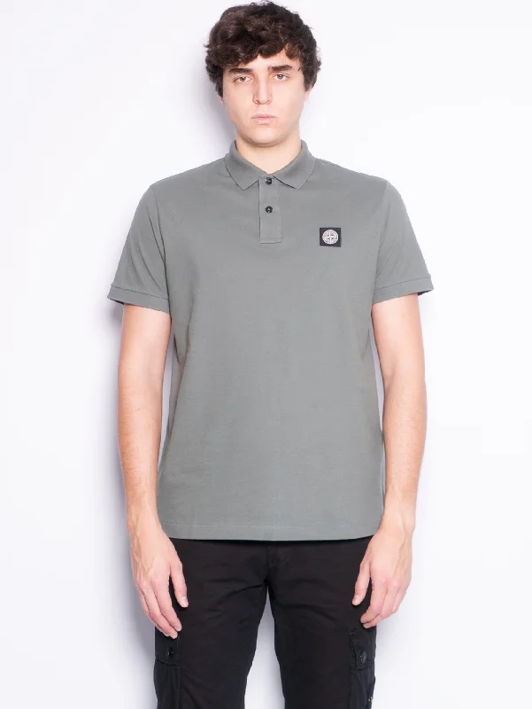 Massive Deals Polo Slim Fit in Cotone Organico Muschio