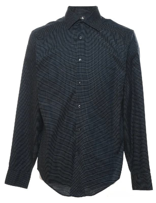Major Deal Calvin Klein Black Checked Shirt - M