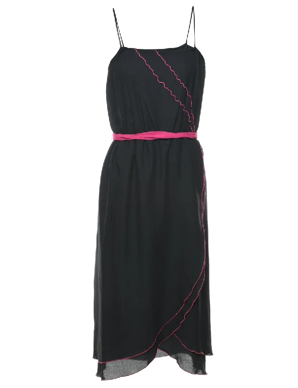 Low Prices Black Strappy Dress - S