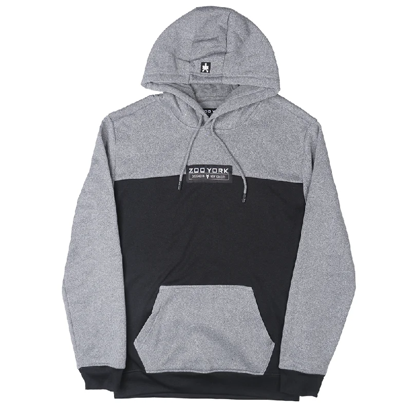 Deal Alert ZOO YORK LOGO HOODIE GREY MARLED - ZY31H137
