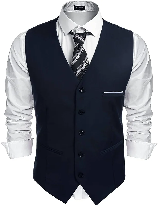Big Discounts V-Neck Suit Vests (US Only)