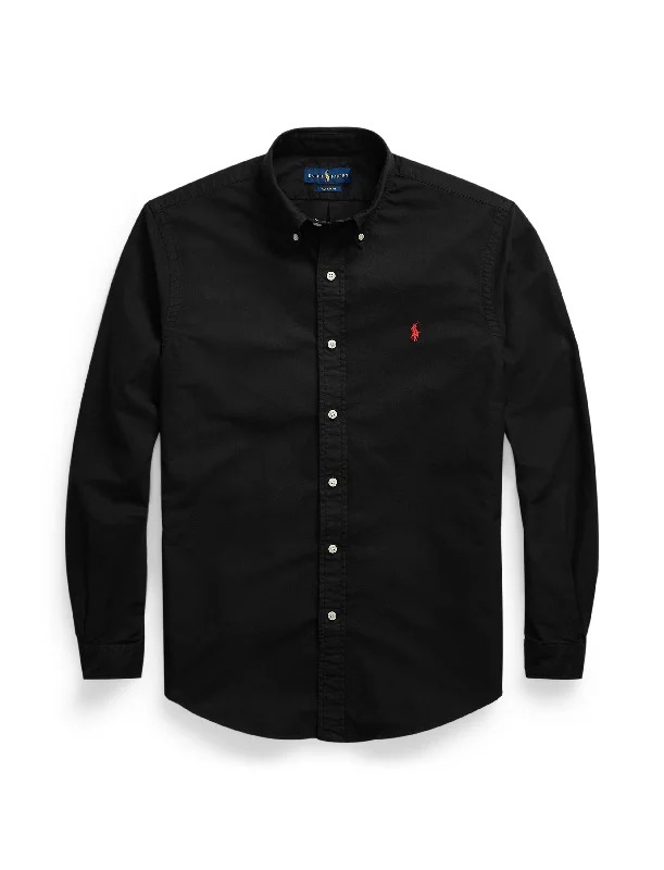Low Price Polo Ralph Lauren Custom Fit Oxford Shirt Black
