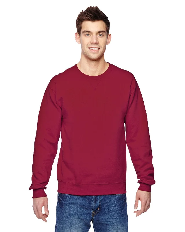 Price Meltdown Fruit of the Loom Sofspun Crewneck Sweatshirt | Cardinal