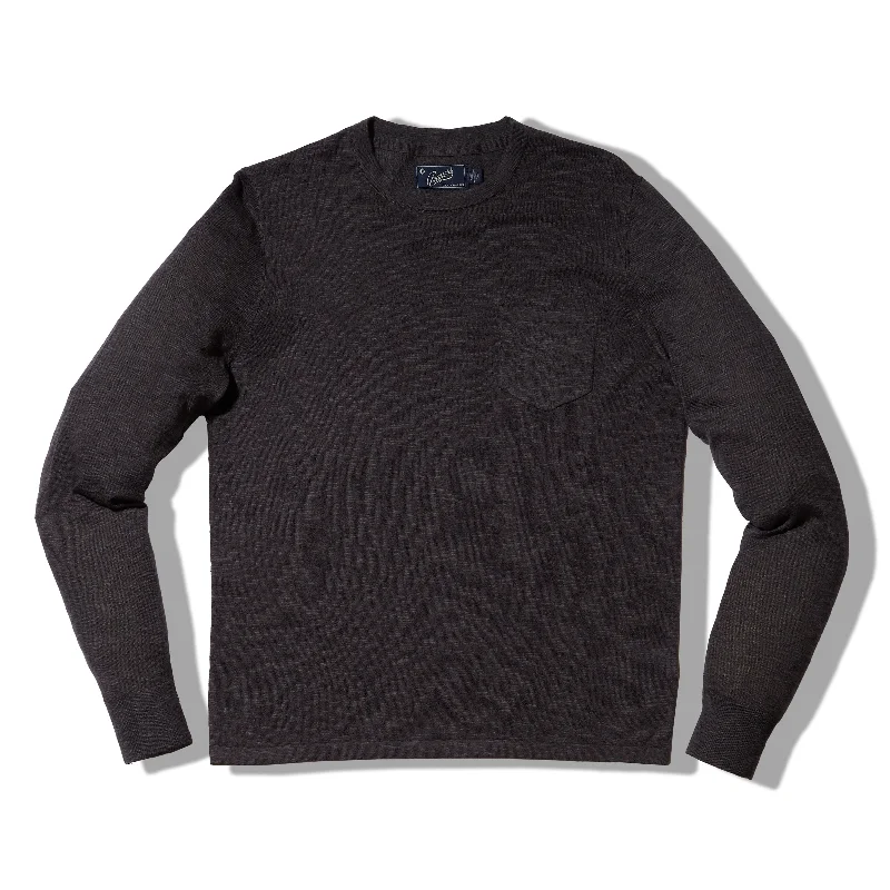 Cloud Cotton Sweater Crew - Charcoal