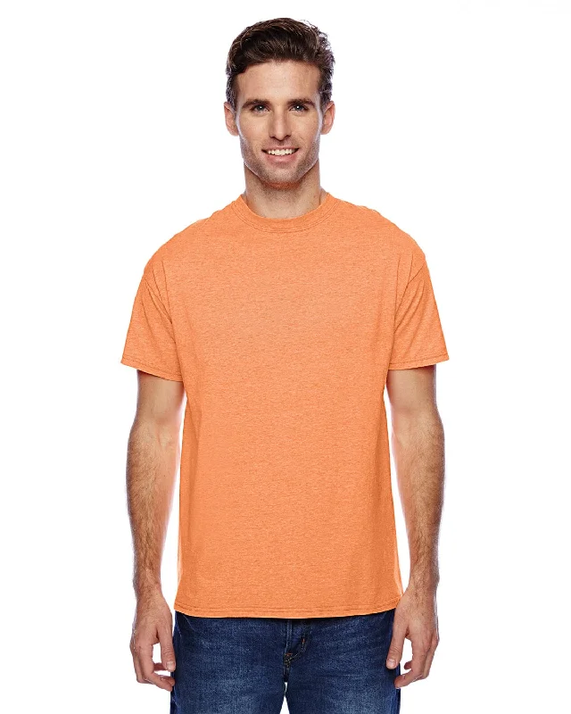 Weekend Savings Sensation Hanes Unisex X-Temp Performance T-Shirt | Neon Orange Hthr