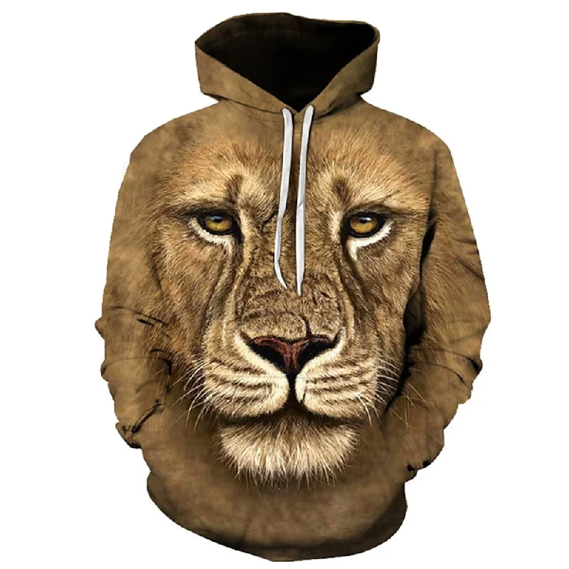Last Chance 3D PRINT HOODIE WITH ADVENTURE LION