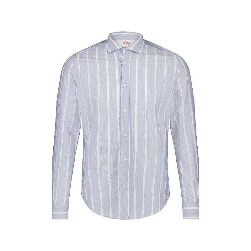 Final Markdown FRADI Cotton/Polyamide Shirt WHITE/BLUE