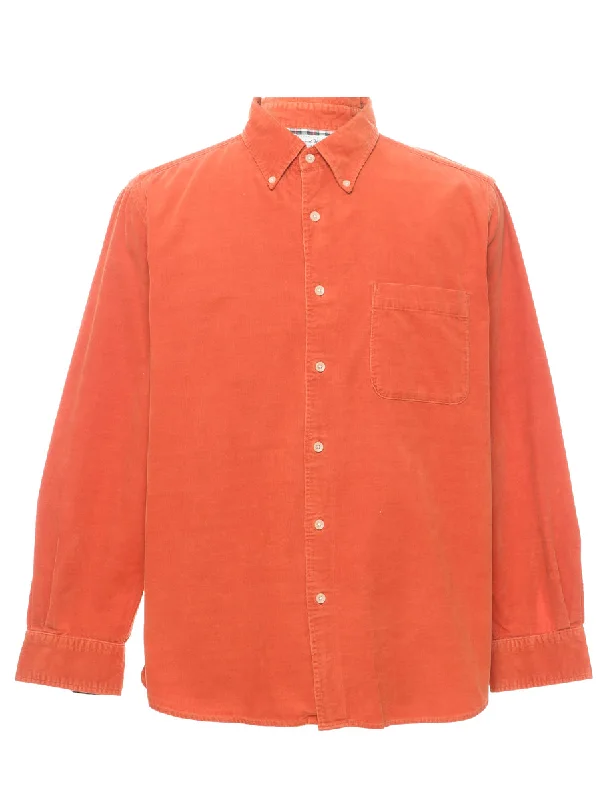 Shop Now Burnt Orange Corduroy Shirt - XL