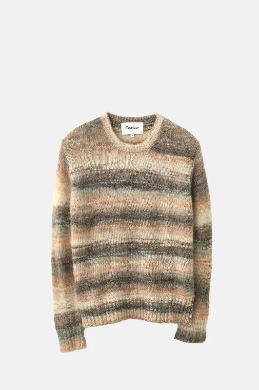 Final Markdown Space Dye Mohair Crewneck Natural