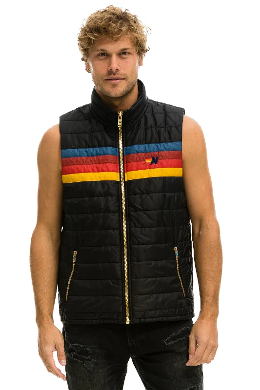 Today’s Special MEN'S 4 STRIPE VEST - BLACK