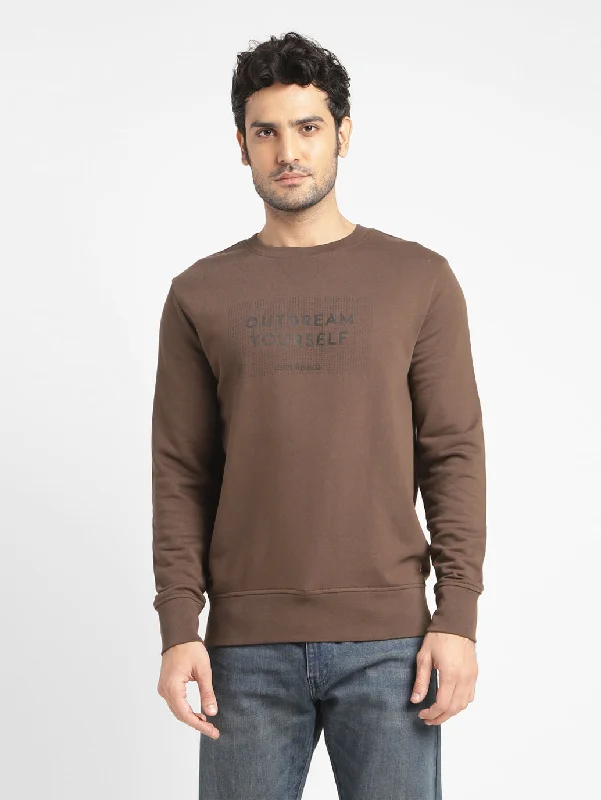 Huge Savings Men's Printed Crew Neck Sweatshirt