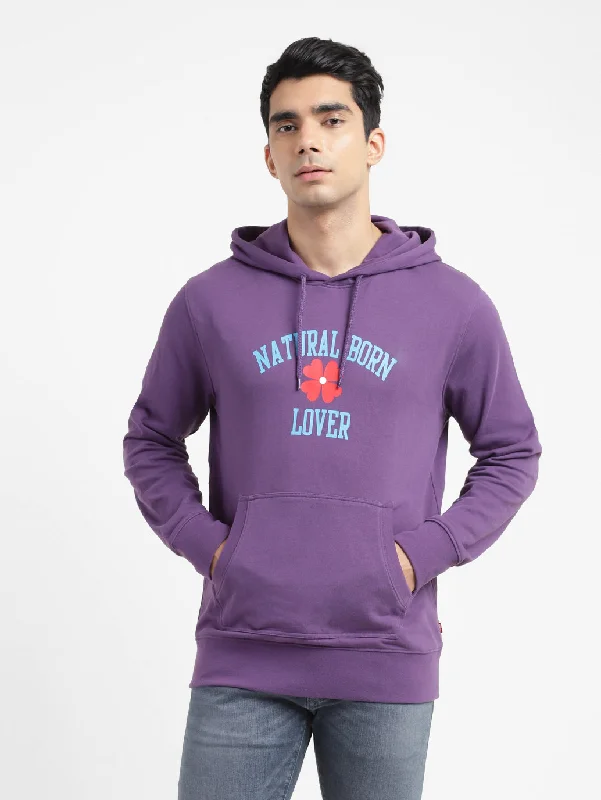 Crazy Deals Men's Printed Hooded Sweatshirt
