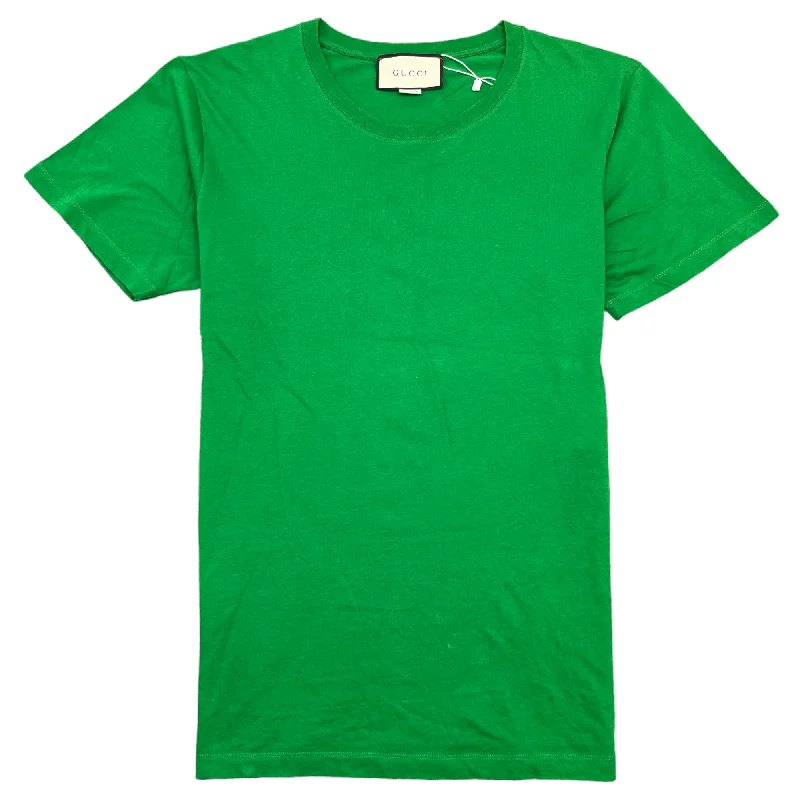Cash Savings Men's Shoulder Logo T-Shirt Green Size M