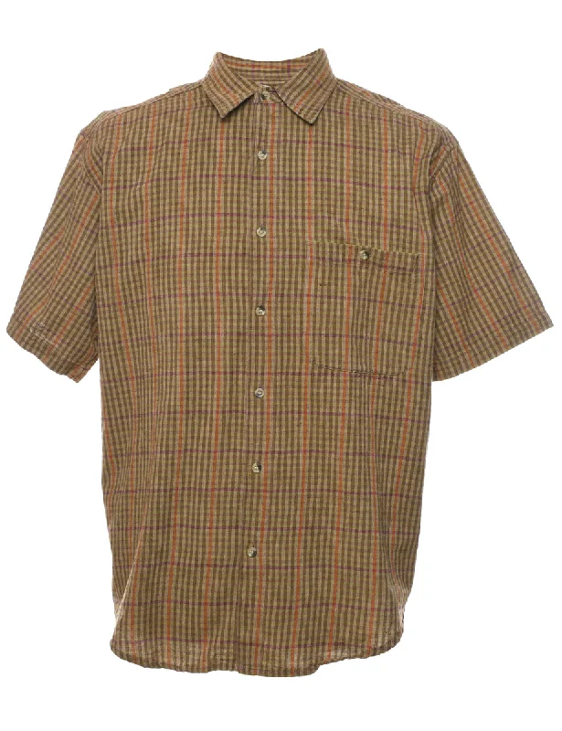 Bargain Bin Brown Checked Shirt - L