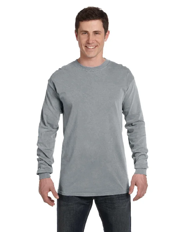 Don't Wait Comfort Colors Garment-Dyed Long Sleeve T-Shirt | Granite