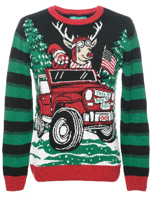 Black Christmas Jumper - S