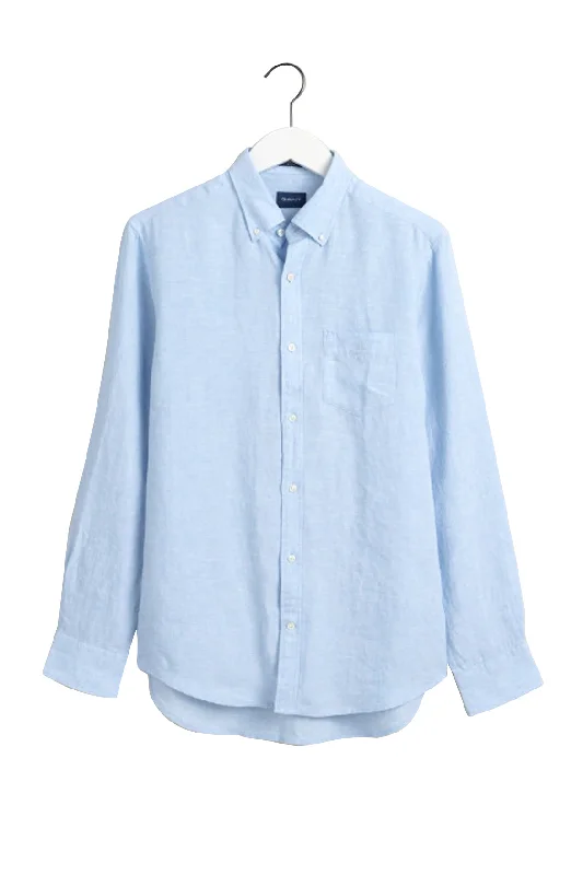 Weekend Shopping Bliss Gant Regular Linen Shirt Capri Blue