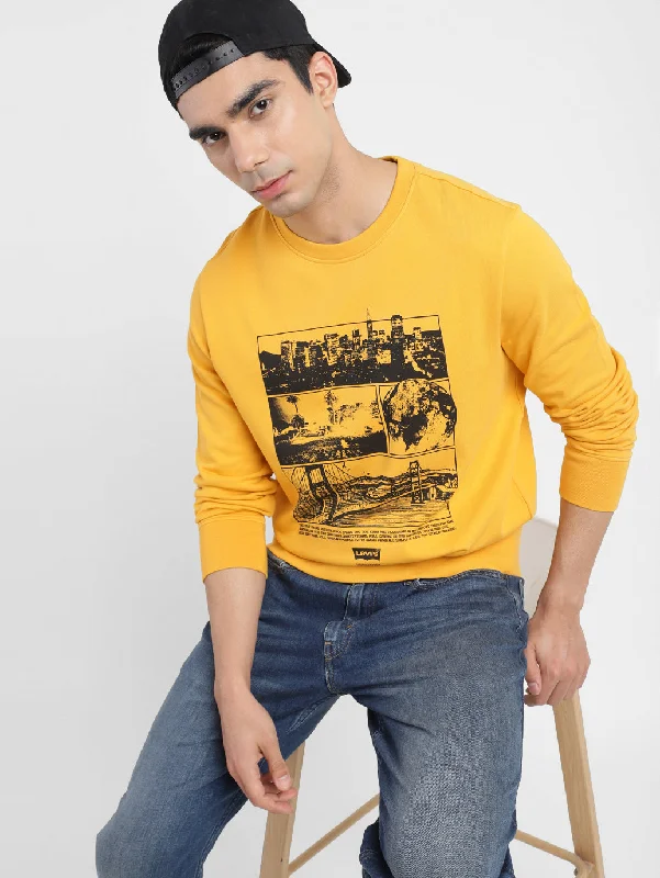 Top Pick Men's Graphic Print Crew Neck Sweatshirt