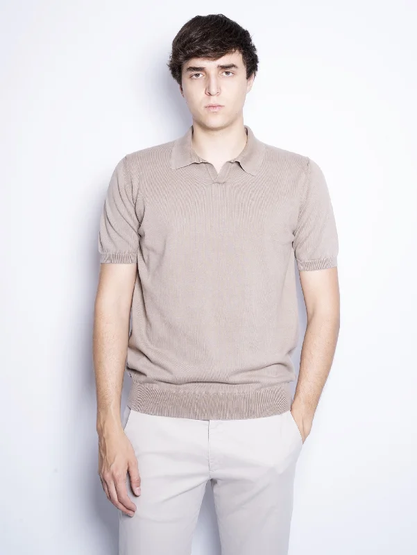 Price Drop Alert Polo in Cotone Tinto in Capo Argilla