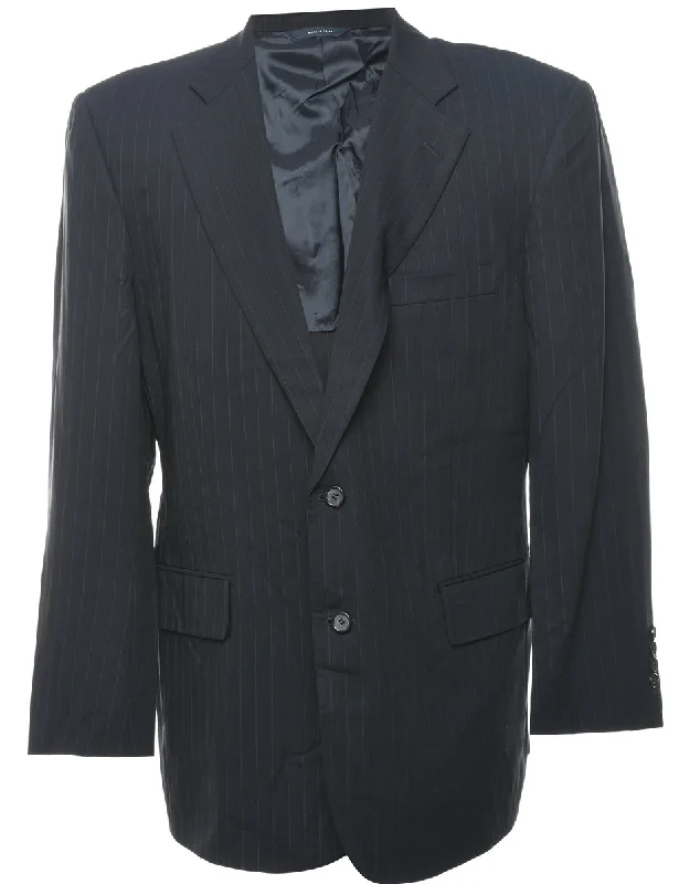 Markdowns Black Striped Blazer - XL