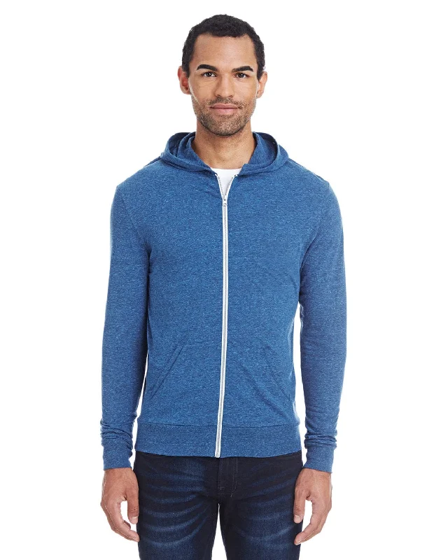 Price Blitz Threadfast Apparel Unisex Triblend Full-Zip Hoodie | Royal Blk Trblnd