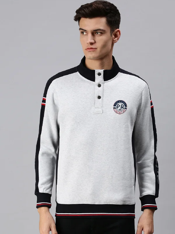 Weekend Specials to Delight Men Solid White Sweatshirt