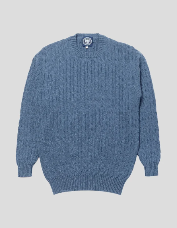 Weekend-Only Price Drops BLUE CASHMERE CABLE