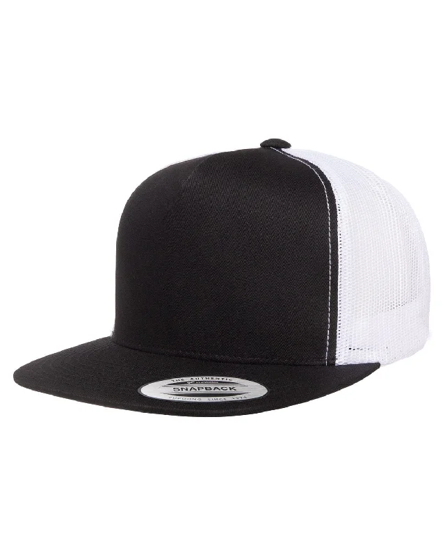 Savings Event Yupoong Adult 5-Panel Classic Trucker Cap | Black/ White