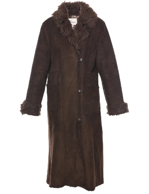 Blowout Deals Brown Shearling Jacket - L
