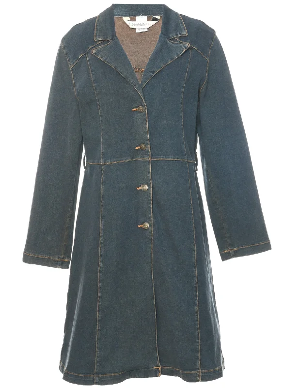 Unbeatable Prices Button Front Y2K Denim Dress - M