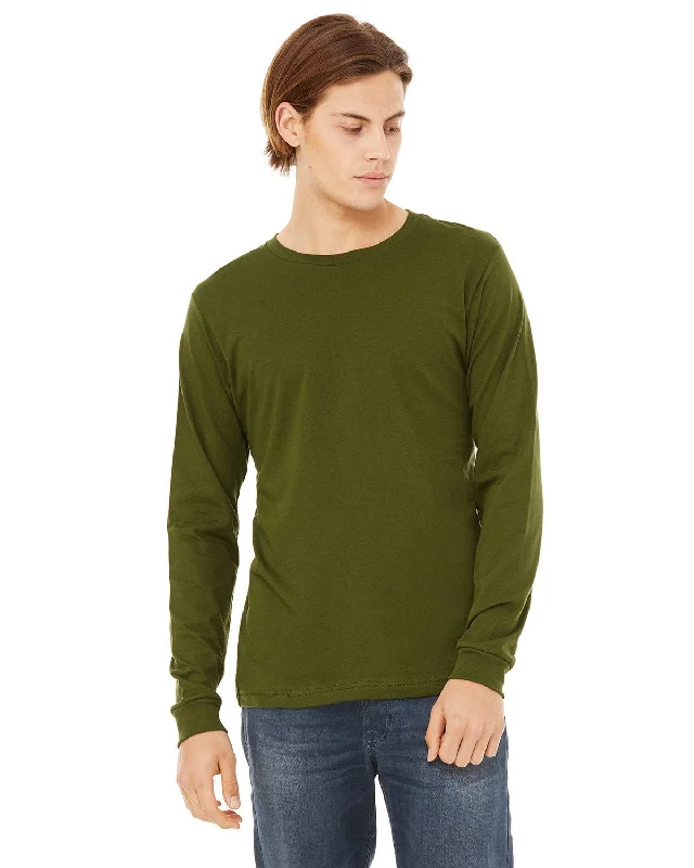 Midnight Sale Bella+Canvas Long Sleeve Jersey T-Shirt | Olive